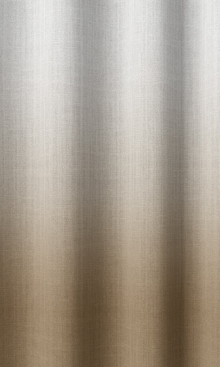 2-Tone Ombre Pinch Pleat, Rod Pocket, Eyelet Curtains (Brown)