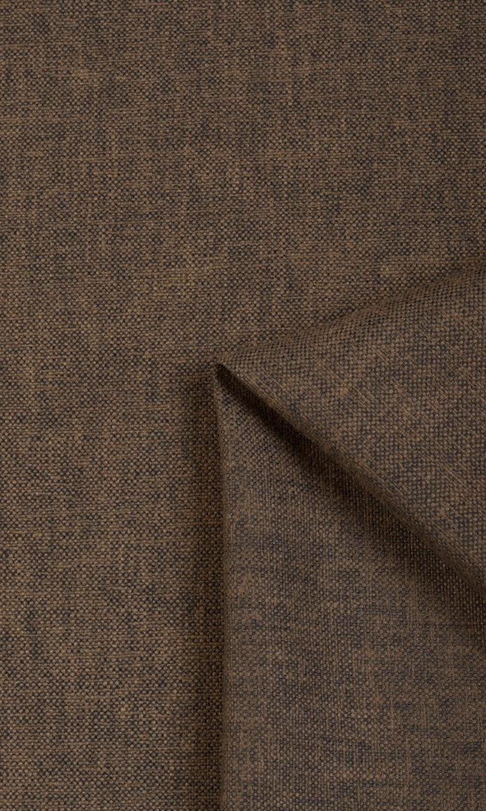 Poly-Linen Pinch Pleat, Rod Pocket, Eyelet Curtains (Umber Brown/ Cedar Brown)