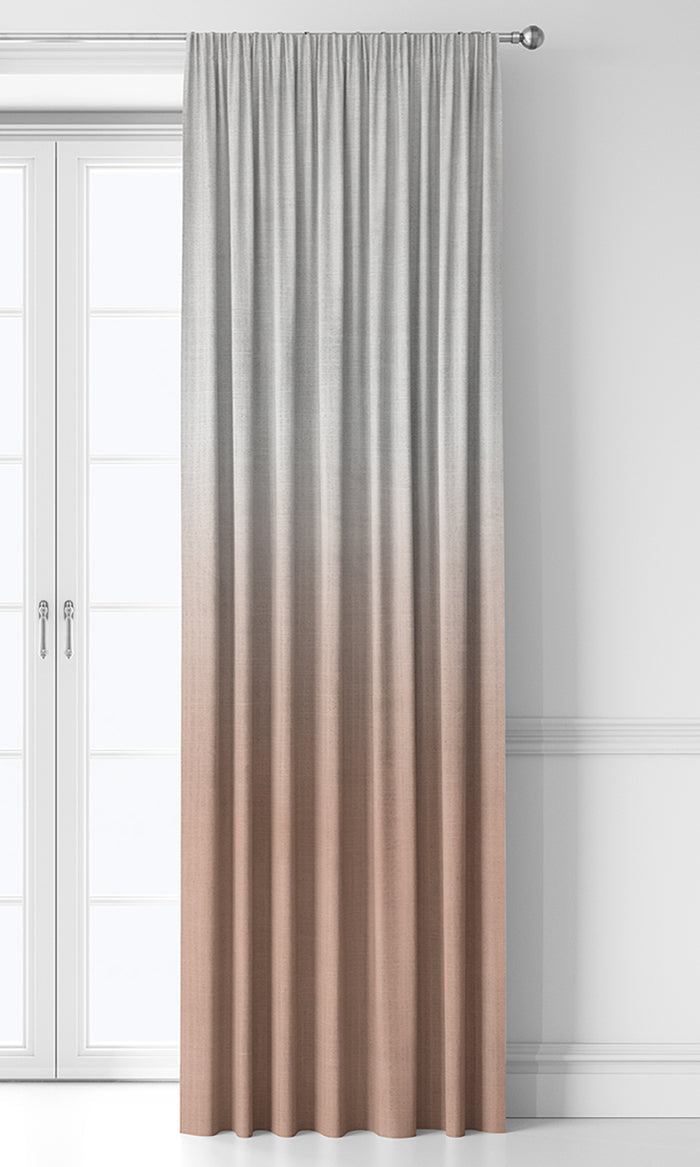 2-Tone Ombre Curtain Panels (Salmon)