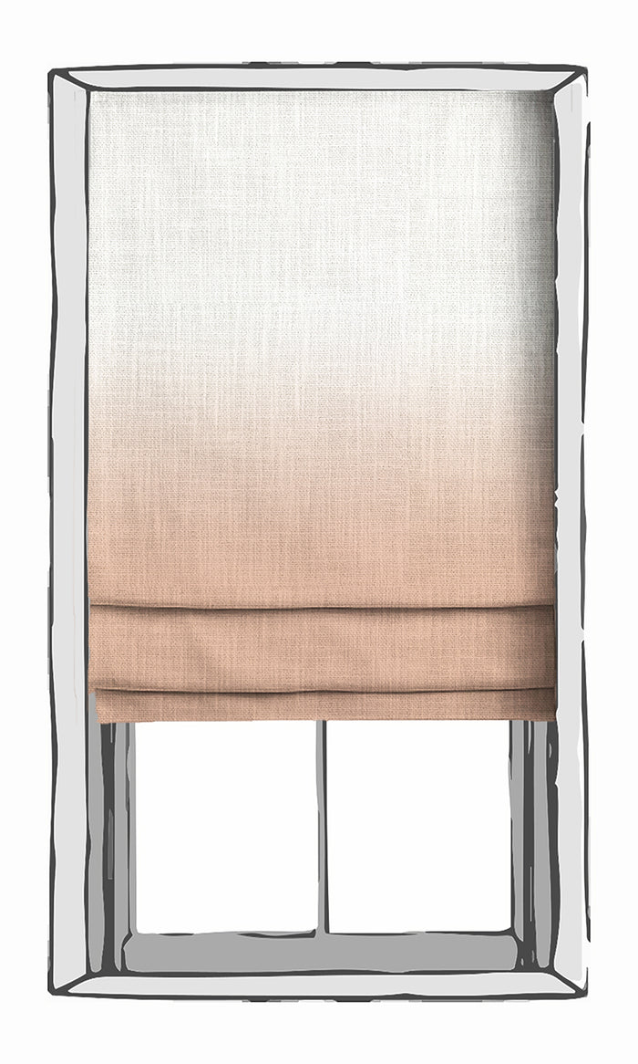 2-Tone Ombre Curtain Panels for Living, Bedroom, Kitchen, Bathroom (Salmon)