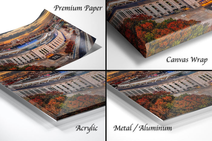 Yankee Stadium Wall Art, Autumn Baseball Decor, Special Edition