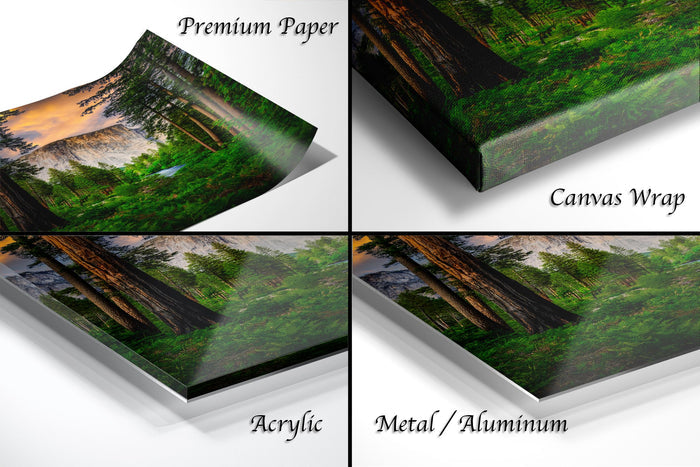Yosemite Landscape Print, El Capitan Sunrise, Merced River Decor