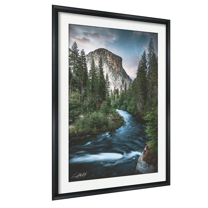 Yosemite Landscape Print, El Capitan Sunrise, Merced River Wall Art
