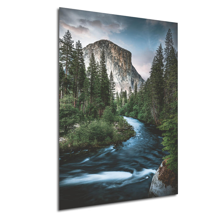 Yosemite Landscape Print, El Capitan Sunrise, Merced River Wall Art