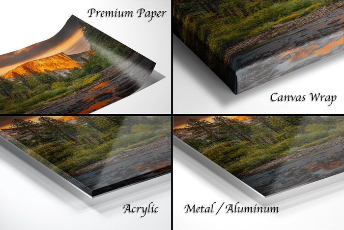 Yosemite National Park Art, El Capitan Sunrise Print, Premium Paper