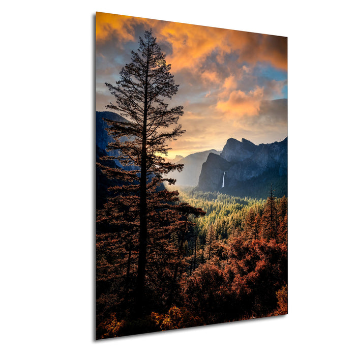 Yosemite Tunnel View Print, Half Dome Sunrise Landscape Art Poster