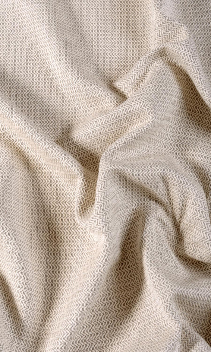 Textured   Any Size Style Curtains (Grey/ Beige)