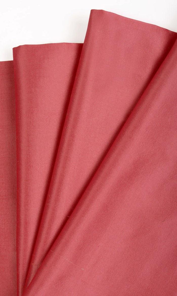 Shantung Silk Home Textile Fabric Material By the Metre (Pink Punch)