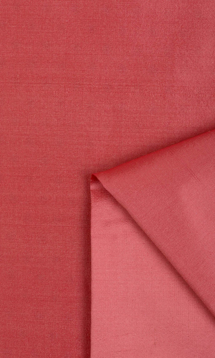 Shantung Silk Fabric Material By the Metre (Pink Punch)