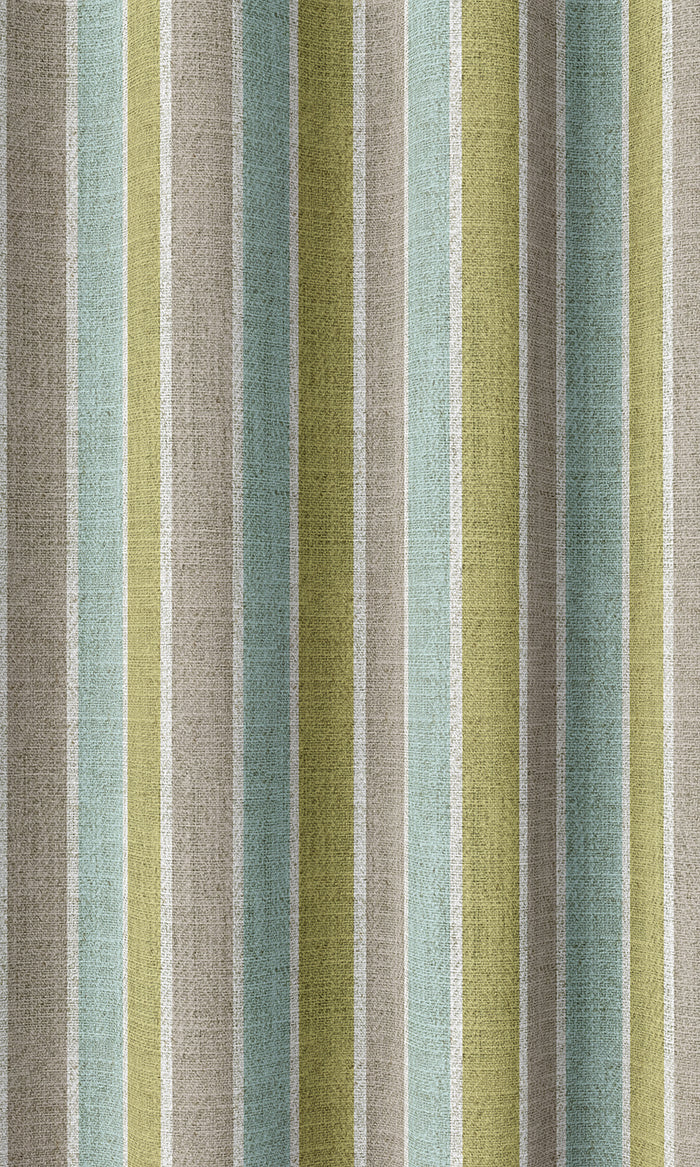 Striped Curtains (Turquoise Blue/ Green)