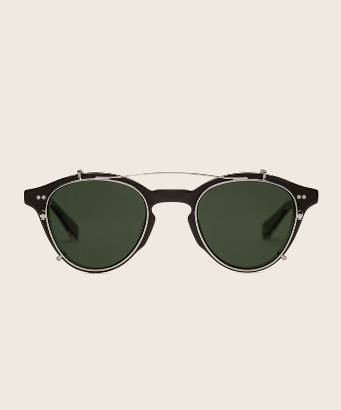 Johann Wolff Zhan Silver Green Clip #color_silver-green