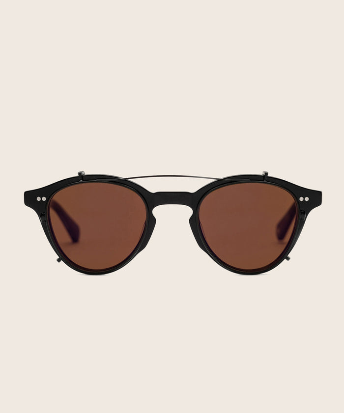 Matte Black Mirrored Brown