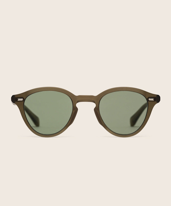 Johann Wolff Zhan Matte Olive Sunglasses #color_matte-olive